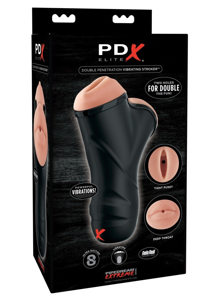 Double Penetration Vibrating Stroker